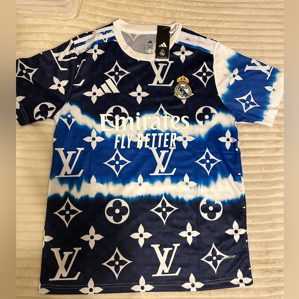 Real Madrid adidas Blue and White Soccer
